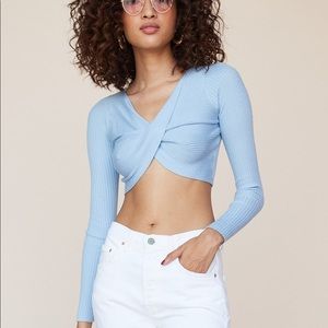 LPA Twist Crop Sweater